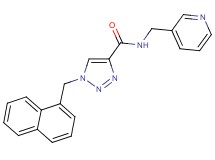 1-(1-naphthylmethyl)-N-(3-pyridinylmethyl)-1H-1,2,3-triazole-4-carboxamide