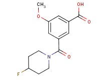 3-[(4-fluoropiperidin-1-yl)carbonyl]-5-methoxybenzoic acid