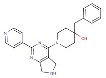 4-benzyl-1-[2-(4-pyridinyl)-6,7-dihydro-5H-pyrrolo[3,4-d]pyrimidin-4-yl]-4-piperidinol