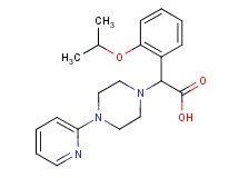 (2-isopropoxyphenyl)(4-pyridin-2-ylpiperazin-1-yl)acetic acid