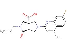 (3aS*,6aS*)-2-allyl-5-(7-fluoro-4-methylquinolin-2-yl)-1-oxohexahydropyrrolo[3,4-c]pyrrole-3a(1H)-carboxylic acid