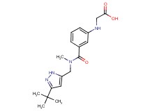 [(3-{[[(3-tert-butyl-1H-pyrazol-5-yl)methyl](methyl)amino]carbonyl}phenyl)amino]acetic acid