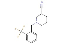 1-[2-(trifluoromethyl)benzyl]piperidine-3-carbonitrile