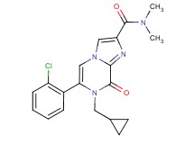 6-(2-chlorophenyl)-7-(cyclopropylmethyl)-N,N-dimethyl-8-oxo-7,8-dihydroimidazo[1,2-a]pyrazine-2-carboxamide
