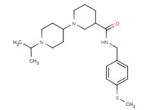 1'-isopropyl-N-[4-(methylthio)benzyl]-1,4'-bipiperidine-3-carboxamide