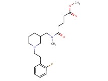 methyl 5-[({1-[2-(2-fluorophenyl)ethyl]-3-piperidinyl}methyl)(methyl)amino]-5-oxopentanoate