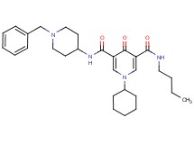 N-(1-benzyl-4-piperidinyl)-N'-butyl-1-cyclohexyl-4-oxo-1,4-dihydro-3,5-pyridinedicarboxamide