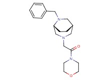 (1S*,5R*)-6-benzyl-3-(2-morpholin-4-yl-2-oxoethyl)-3,6-diazabicyclo[3.2.2]nonane