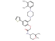 2-[2-{[4-(2,3-dimethylphenyl)-1-piperazinyl]methyl}-4-(2-thienyl)phenoxy]-N-(2,2-dimethyltetrahydro-2H-pyran-4-yl)acetamide