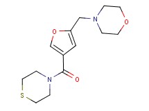 4-{[4-(4-thiomorpholinylcarbonyl)-2-furyl]methyl}morpholine