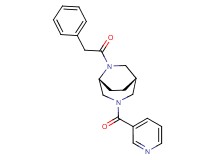 (1S*,5R*)-6-(phenylacetyl)-3-(3-pyridinylcarbonyl)-3,6-diazabicyclo[3.2.2]nonane