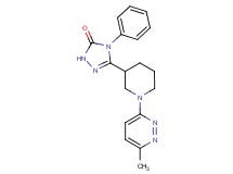 5-[1-(6-methyl-3-pyridazinyl)-3-piperidinyl]-4-phenyl-2,4-dihydro-3H-1,2,4-triazol-3-one