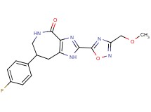 7-(4-fluorophenyl)-2-[3-(methoxymethyl)-1,2,4-oxadiazol-5-yl]-5,6,7,8-tetrahydroimidazo[4,5-c]azepin-4(1H)-one