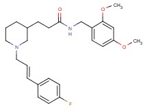 N-(2,4-dimethoxybenzyl)-3-{1-[(2E)-3-(4-fluorophenyl)-2-propen-1-yl]-3-piperidinyl}propanamide