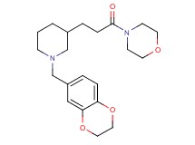 4-{3-[1-(2,3-dihydro-1,4-benzodioxin-6-ylmethyl)-3-piperidinyl]propanoyl}morpholine