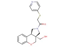 [(3aS*,9bS*)-2-[(pyridin-4-ylthio)acetyl]-1,2,3,9b-tetrahydrochromeno[3,4-c]pyrrol-3a(4H)-yl]methanol