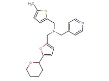 1-(5-methyl-2-thienyl)-N-(pyridin-4-ylmethyl)-N-{[5-(tetrahydro-2H-pyran-2-yl)-2-furyl]methyl}methanamine
