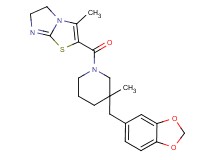 2-{[3-(1,3-benzodioxol-5-ylmethyl)-3-methylpiperidin-1-yl]carbonyl}-3-methyl-5,6-dihydroimidazo[2,1-b][1,3]thiazole
