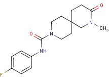 N-(4-fluorophenyl)-2-methyl-3-oxo-2,9-diazaspiro[5.5]undecane-9-carboxamide