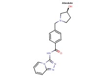 4-{[(3S)-3-hydroxypyrrolidin-1-yl]methyl}-N-[1,2,4]triazolo[4,3-a]pyridin-3-ylbenzamide
