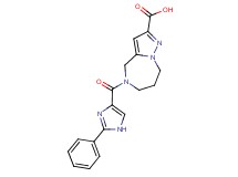 5-[(2-phenyl-1H-imidazol-4-yl)carbonyl]-5,6,7,8-tetrahydro-4H-pyrazolo[1,5-a][1,4]diazepine-2-carboxylic acid