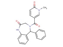 4-[(1-methyl-6-oxo-1,6-dihydropyridin-3-yl)carbonyl]-5-phenyl-1,3,4,5-tetrahydro-2H-1,4-benzodiazepin-2-one