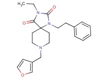3-ethyl-8-(3-furylmethyl)-1-(2-phenylethyl)-1,3,8-triazaspiro[4.5]decane-2,4-dione
