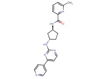 6-methyl-N-((1S*,3S*)-3-{[4-(4-pyridinyl)-2-pyrimidinyl]amino}cyclopentyl)-2-pyridinecarboxamide