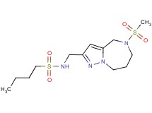 N-{[5-(methylsulfonyl)-5,6,7,8-tetrahydro-4H-pyrazolo[1,5-a][1,4]diazepin-2-yl]methyl}butane-1-sulfonamide