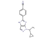 4-[1-(1-cyclopropylethyl)-1,4-dihydroimidazo[4,5-c]pyrazol-5-yl]benzonitrile