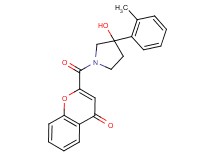 2-{[3-hydroxy-3-(2-methylphenyl)pyrrolidin-1-yl]carbonyl}-4H-chromen-4-one
