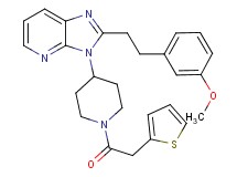 2-[2-(3-methoxyphenyl)ethyl]-3-[1-(2-thienylacetyl)-4-piperidinyl]-3H-imidazo[4,5-b]pyridine