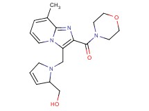 (1-{[8-methyl-2-(morpholin-4-ylcarbonyl)imidazo[1,2-a]pyridin-3-yl]methyl}-2,5-dihydro-1H-pyrrol-2-yl)methanol