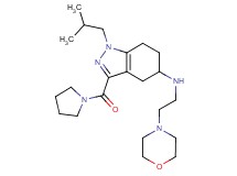 1-isobutyl-N-[2-(4-morpholinyl)ethyl]-3-(1-pyrrolidinylcarbonyl)-4,5,6,7-tetrahydro-1H-indazol-5-amine