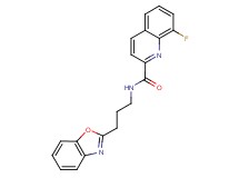 N-[3-(1,3-benzoxazol-2-yl)propyl]-8-fluoro-2-quinolinecarboxamide