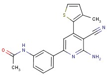 N-{3-[6-amino-5-cyano-4-(3-methyl-2-thienyl)pyridin-2-yl]phenyl}acetamide