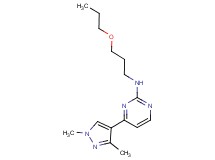 4-(1,3-dimethyl-1H-pyrazol-4-yl)-N-(3-propoxypropyl)pyrimidin-2-amine