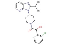 1-(2-chlorophenyl)-2-[4-(2-isopropyl-3H-imidazo[4,5-b]pyridin-3-yl)-1-piperidinyl]-2-oxoethanol