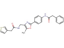 N-[4-(5-methyl-4-{[(3-thienylacetyl)amino]methyl}-1,3-oxazol-2-yl)phenyl]-2-phenylacetamide