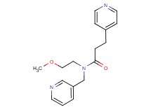 N-(2-methoxyethyl)-3-pyridin-4-yl-N-(pyridin-3-ylmethyl)propanamide