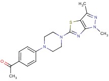 1-{4-[4-(1,3-dimethyl-1H-pyrazolo[3,4-d][1,3]thiazol-5-yl)piperazin-1-yl]phenyl}ethanone