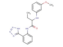 2-[(3-methoxyphenyl)amino]-N-[2-(1H-tetrazol-5-yl)phenyl]butanamide