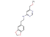 N-[2-(1,3-benzodioxol-5-yl)ethyl]-6-(methoxymethyl)pyrimidin-4-amine