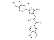1-(2,3-dihydro-1,4-benzodioxin-6-yl)-N-{[2-(4-methoxy-2,3-dimethylphenyl)-5-methyl-1,3-oxazol-4-yl]methyl}-N-methylethanamine