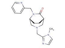 (1S*,5R*)-3-[(1-methyl-1H-imidazol-2-yl)methyl]-6-(2-pyridinylmethyl)-3,6-diazabicyclo[3.2.2]nonan-7-one