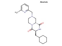 (3S,9aR)-3-(cyclohexylmethyl)-8-[(6-methyl-2-pyridinyl)methyl]tetrahydro-2H-pyrazino[1,2-a]pyrazine-1,4(3H,6H)-dione