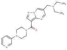 N-ethyl-N-({3-[(4-pyridin-3-ylpiperazin-1-yl)carbonyl]pyrazolo[1,5-a]pyrimidin-6-yl}methyl)ethanamine