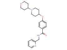 N-(2-pyridinylmethyl)-4-{[1-(tetrahydro-2H-pyran-4-yl)-4-piperidinyl]oxy}benzamide