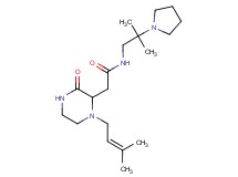 2-[1-(3-methyl-2-buten-1-yl)-3-oxo-2-piperazinyl]-N-[2-methyl-2-(1-pyrrolidinyl)propyl]acetamide