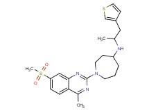 1-[4-methyl-7-(methylsulfonyl)-2-quinazolinyl]-N-[1-methyl-2-(3-thienyl)ethyl]-4-azepanamine